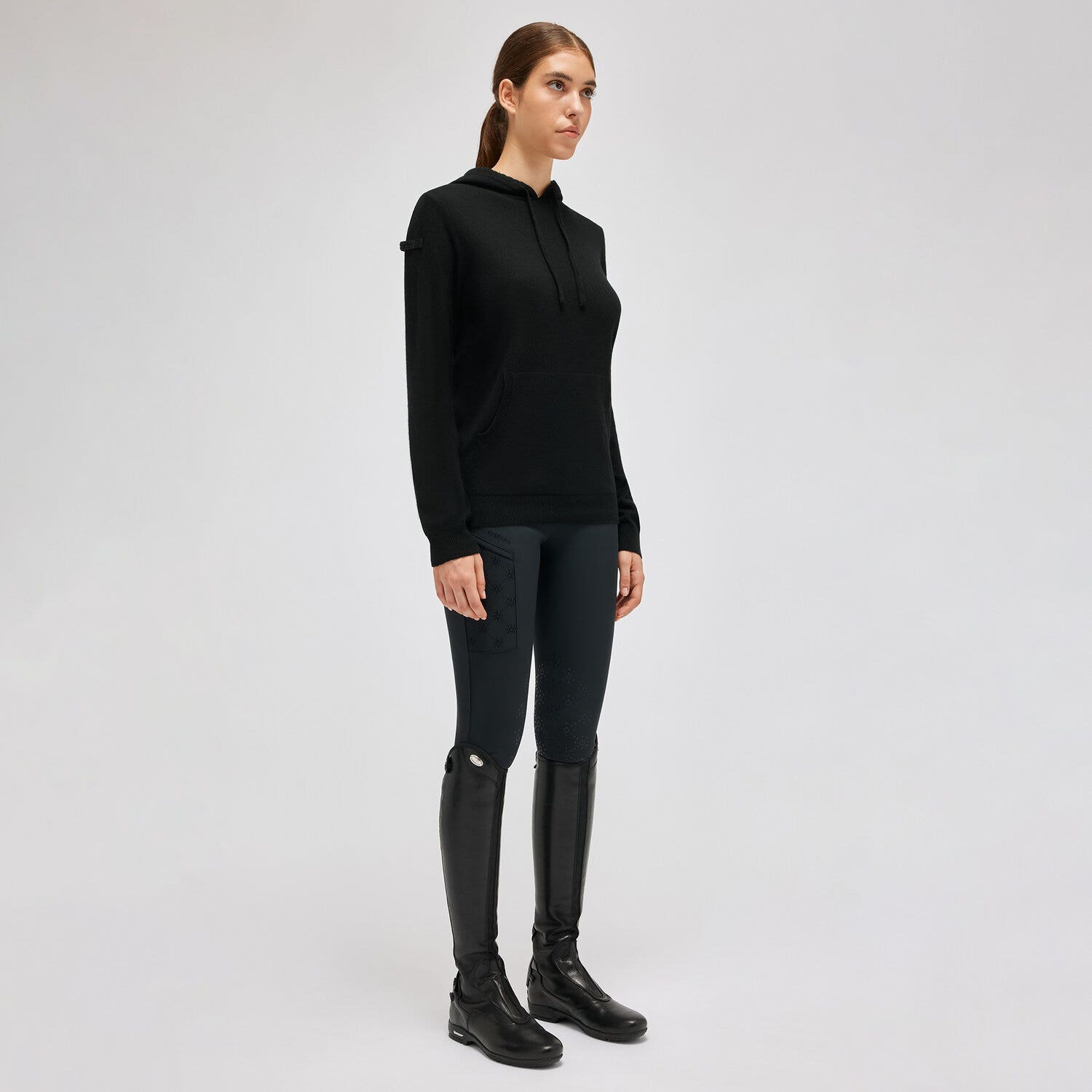Cavalleria Toscana Women's hoodie BLACK-1