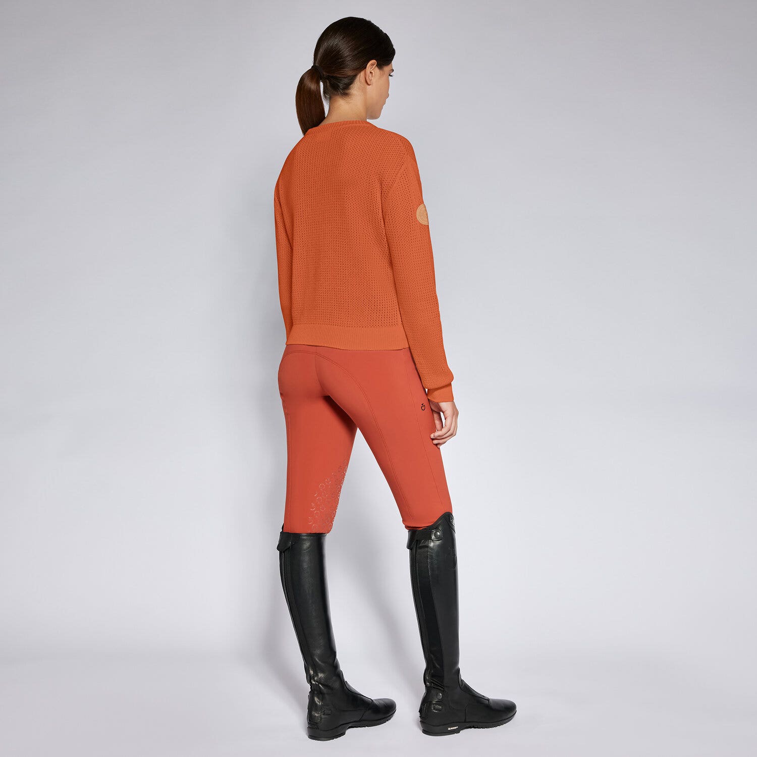 Cavalleria Toscana Women's crewneck sweater EARTHENWARE-2