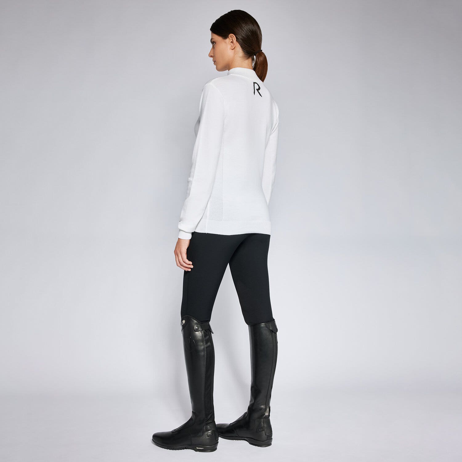 Cavalleria Toscana Women's Revolution sweater WHITE-2