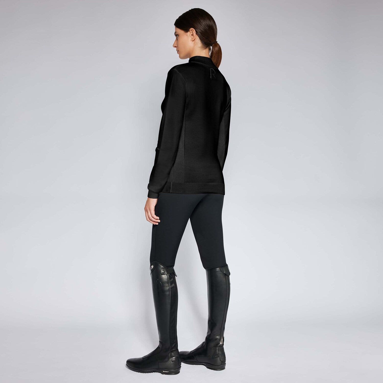 Cavalleria Toscana Women's Revolution sweater BLACK-2