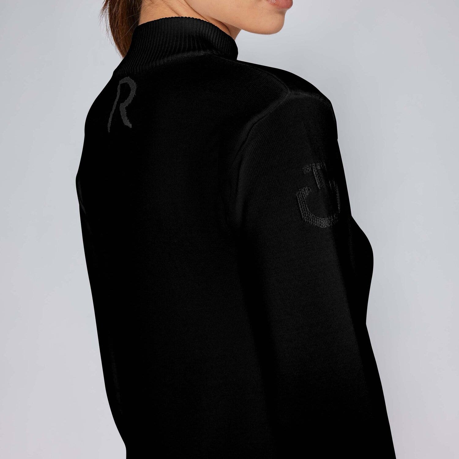 Cavalleria Toscana Women's Revolution sweater BLACK-3