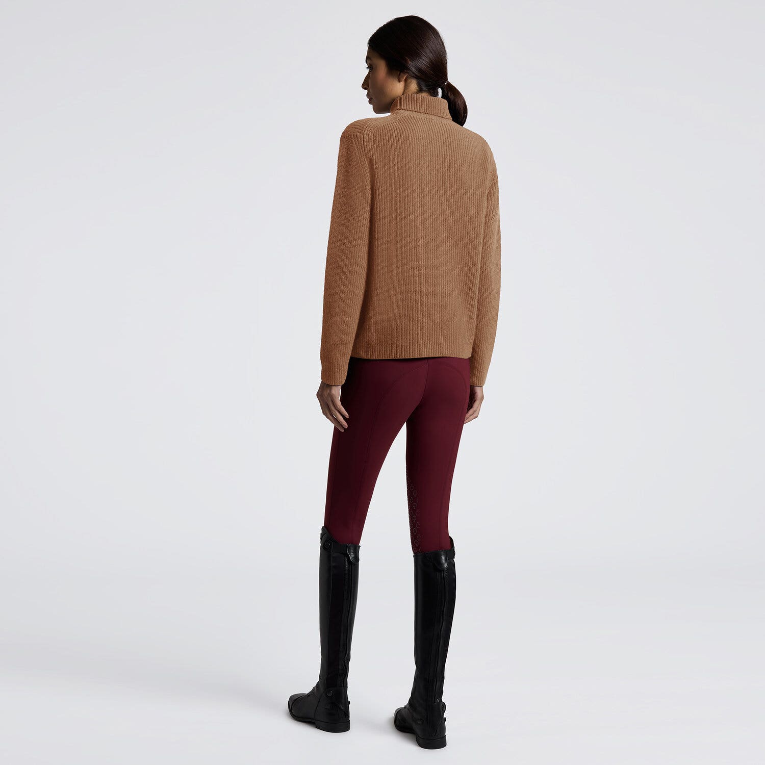 Cavalleria Toscana Cavalleria Toscana Women's Pure Wool Turtleneck Sweater CAMEL-2