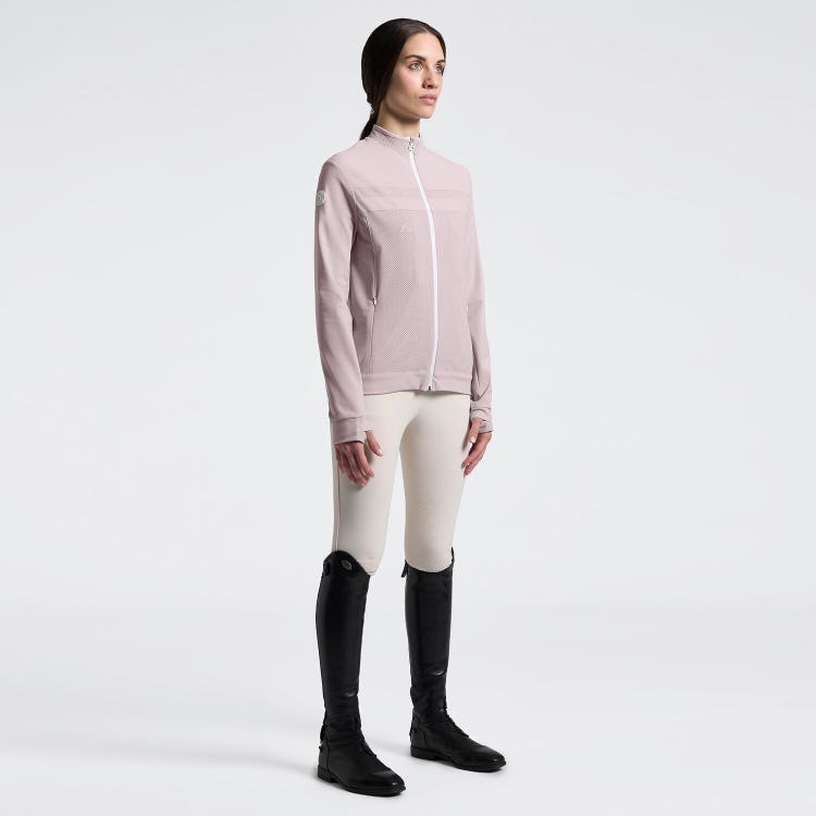 Women's Sweatshirt in Tech Knit with Zip | Cavalleria Toscana