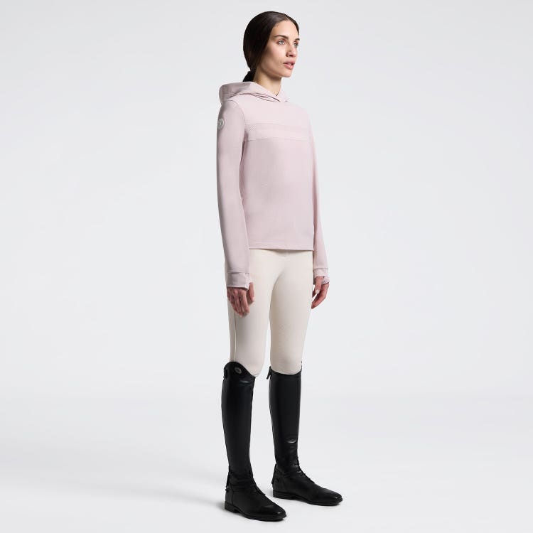 Women's Sweatshirt in Tech Knit with Hood | Cavalleria Toscana