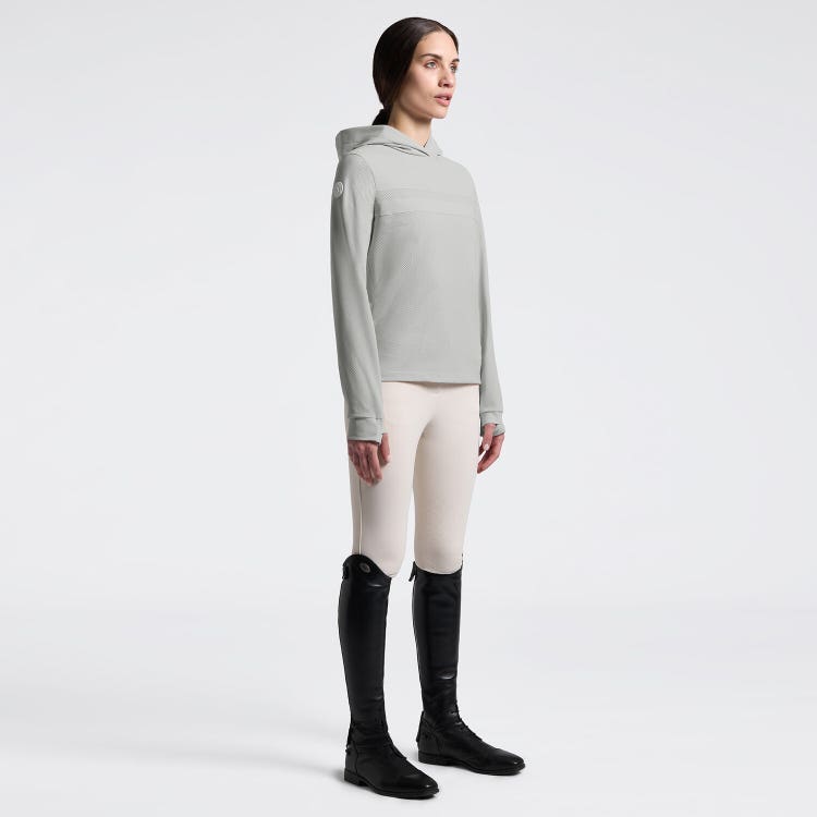 Women's Sweatshirt in Tech Knit with Hood | Cavalleria Toscana