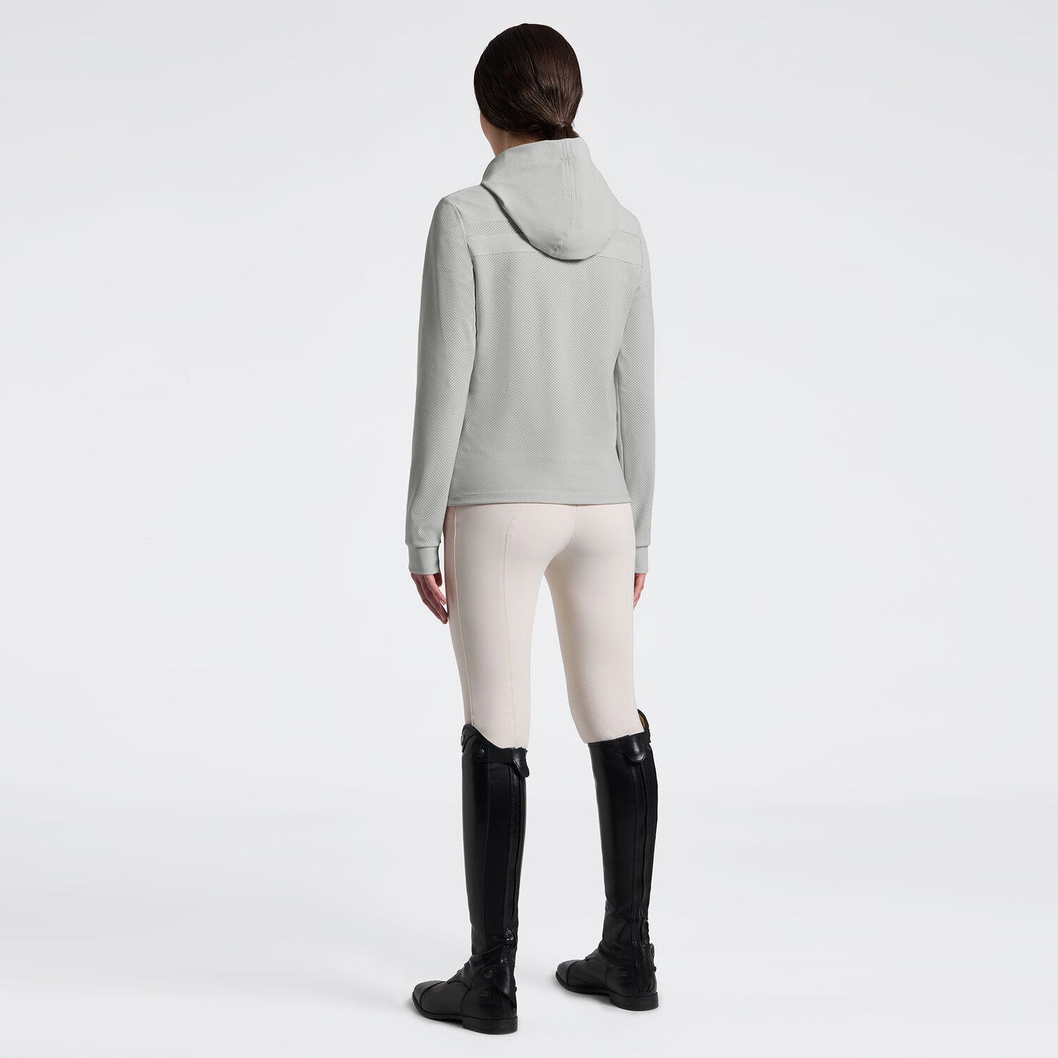 Women's Sweatshirt in Tech Knit with Hood | Cavalleria Toscana