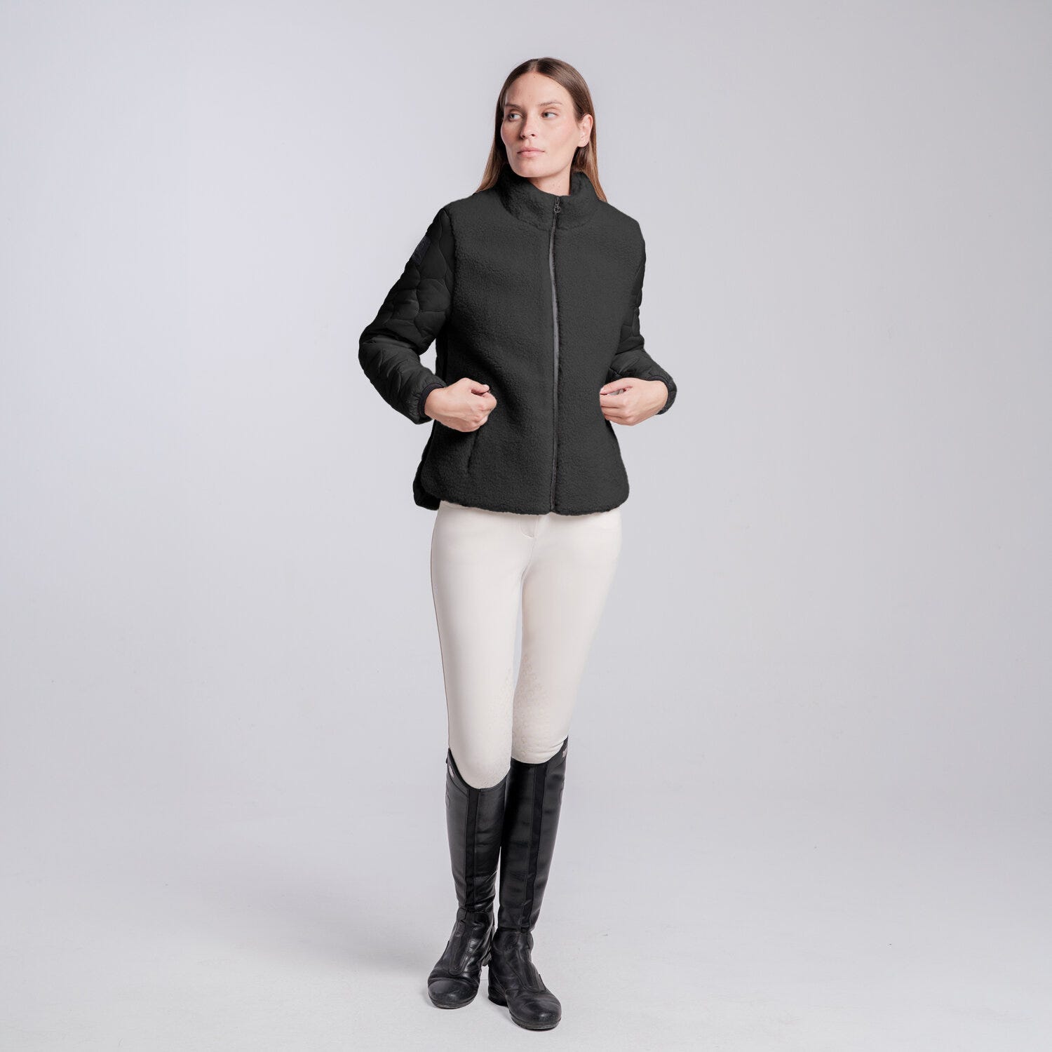 MAGLIA IN PILE TEDDY CON ZIP DA DONNA