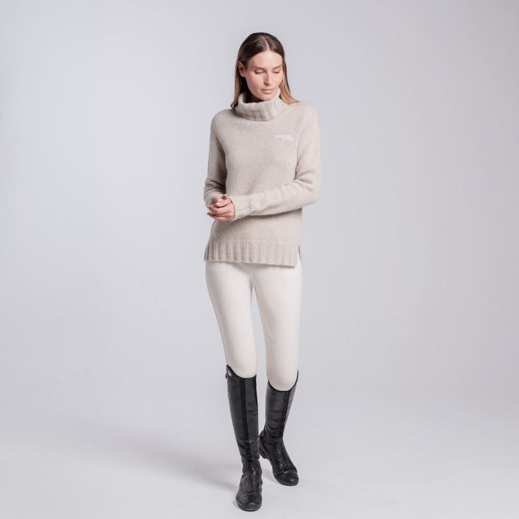 MAGLIA COLLO ALTO IN PURA LANA DA DONNA