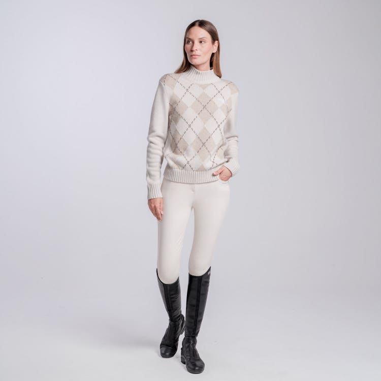 MAGLIA COLLO ALTO IN PURA LANA DA DONNA