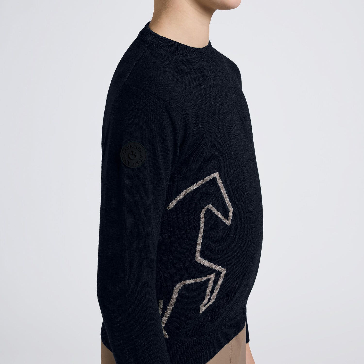 Cavalleria Toscana Cavalleria Toscana Boy’s Crew Neck Sweater in Cashmere NAVY-3