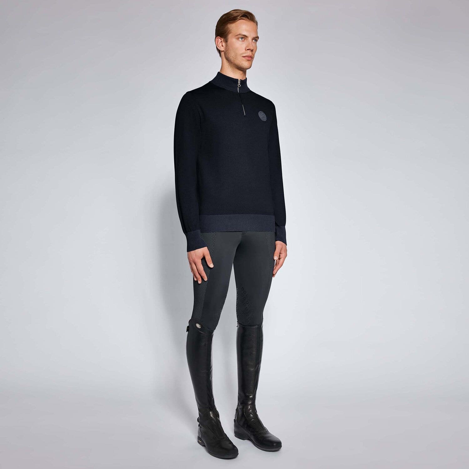 Cavalleria Toscana Men's sweater NAVY-1