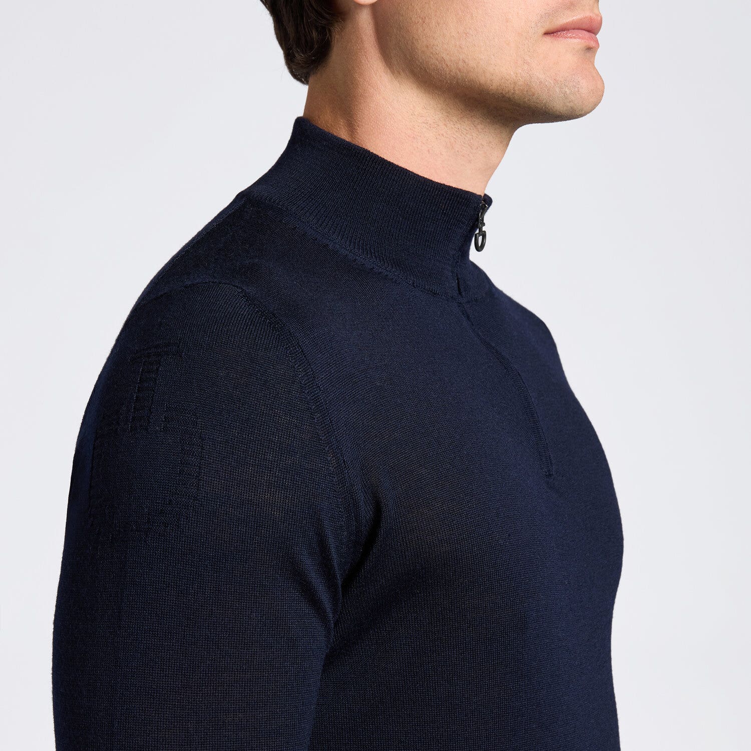 Cavalleria Toscana Cavalleria Toscana Men's Sweater in Knitted Wool NAVY-3