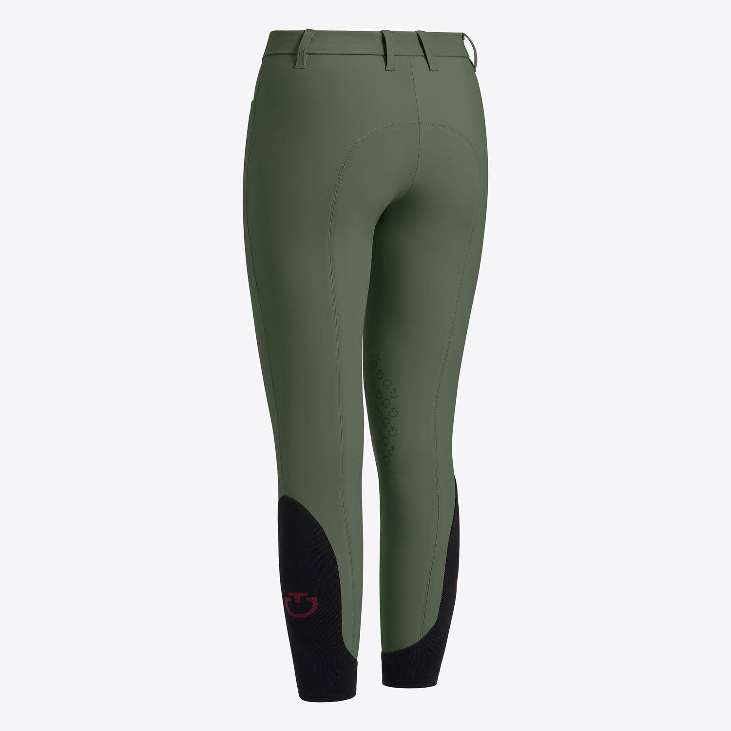 Cavalleria Toscana Cavalleria Toscana Girl's jumping knee grip breeches FOREST GREEN-2