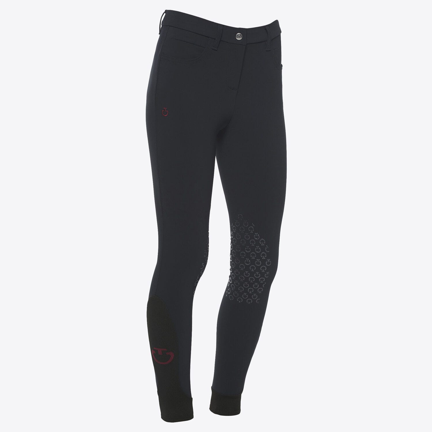 Cavalleria Toscana Pantaloni Cavalleria Toscana  da bambina jumping grip al ginocchio NAVY-1