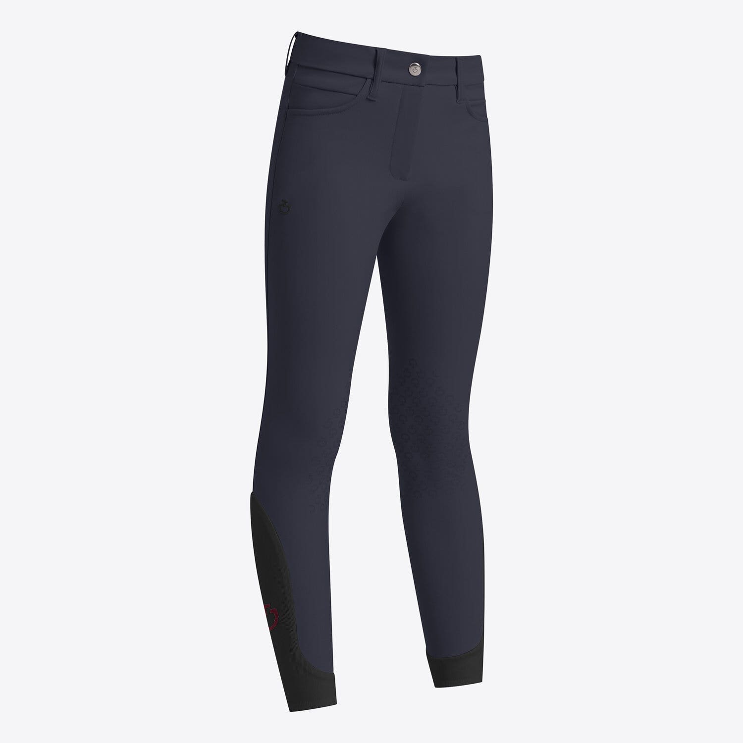 Cavalleria Toscana Cavalleria Toscana Girl's jumping knee grip breeches CHARCOAL-1