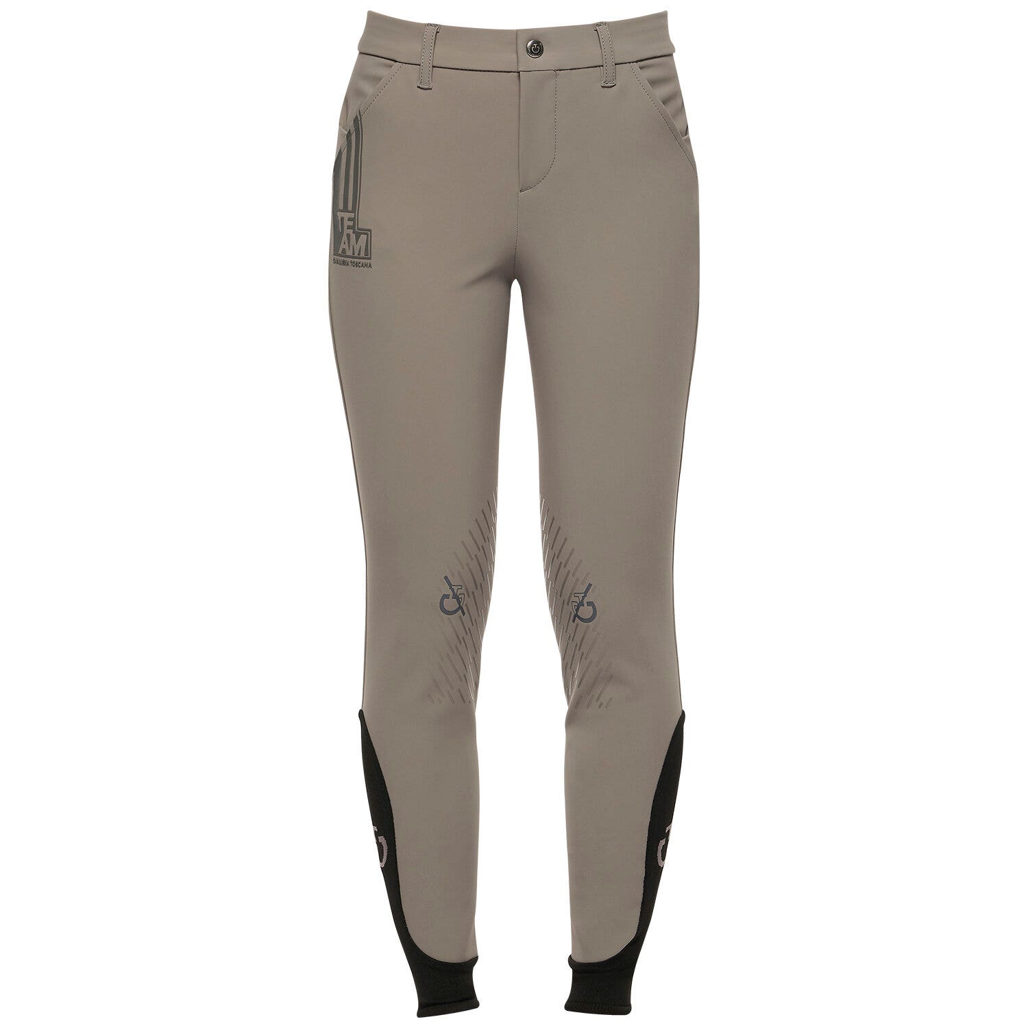Cavalleria Toscana Young rider trousers in technical fabric MEDIUM GREY-1