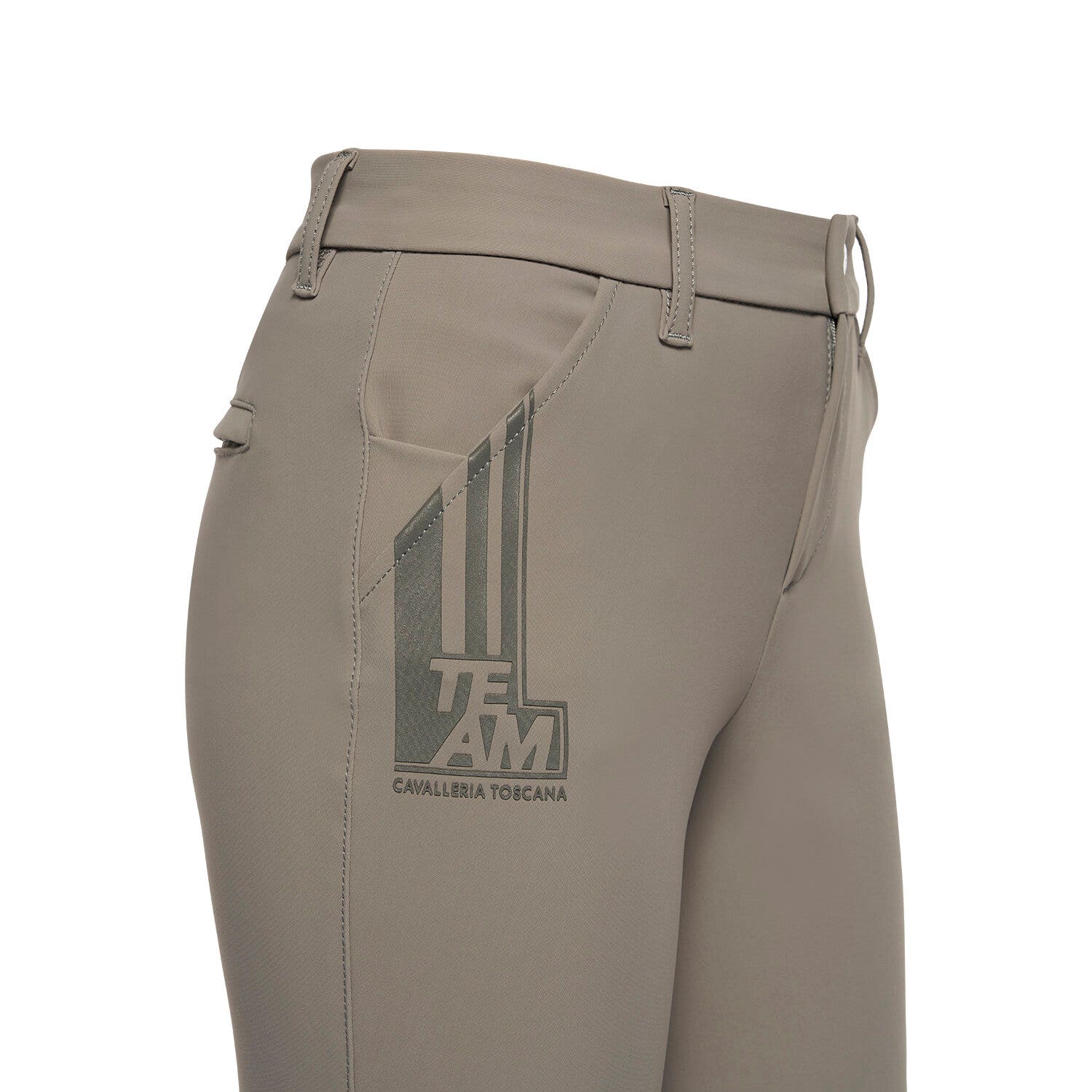 Cavalleria Toscana Young rider trousers in technical fabric MEDIUM GREY-3