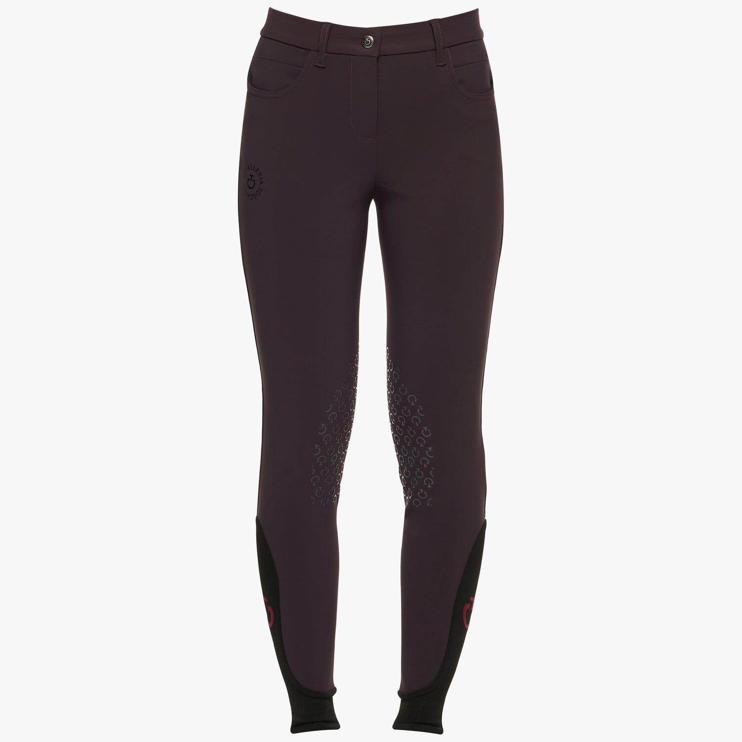 Cavalleria Toscana Girls’ performance breeches DARK PURPLE-1