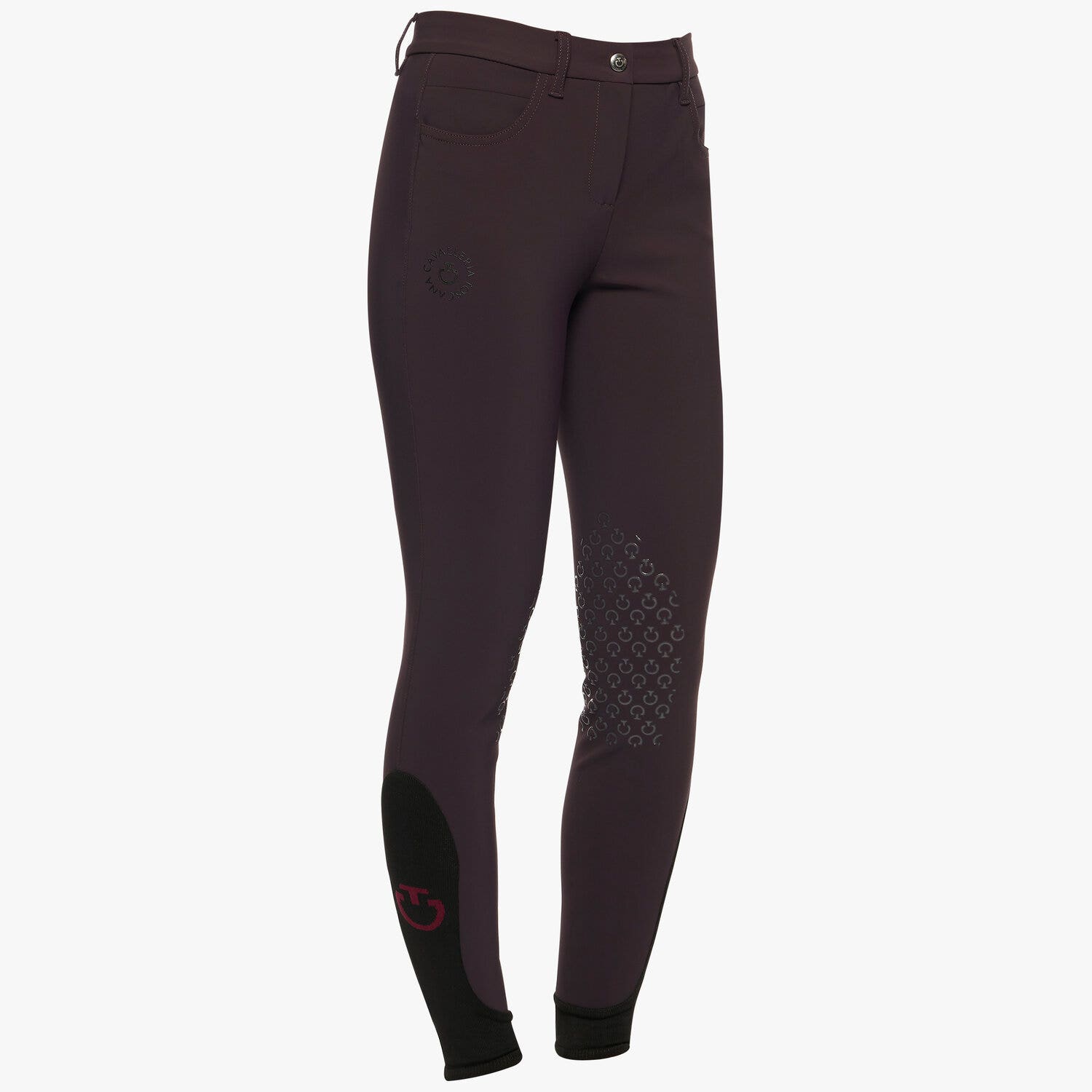 Cavalleria Toscana Girls’ performance breeches DARK PURPLE-3