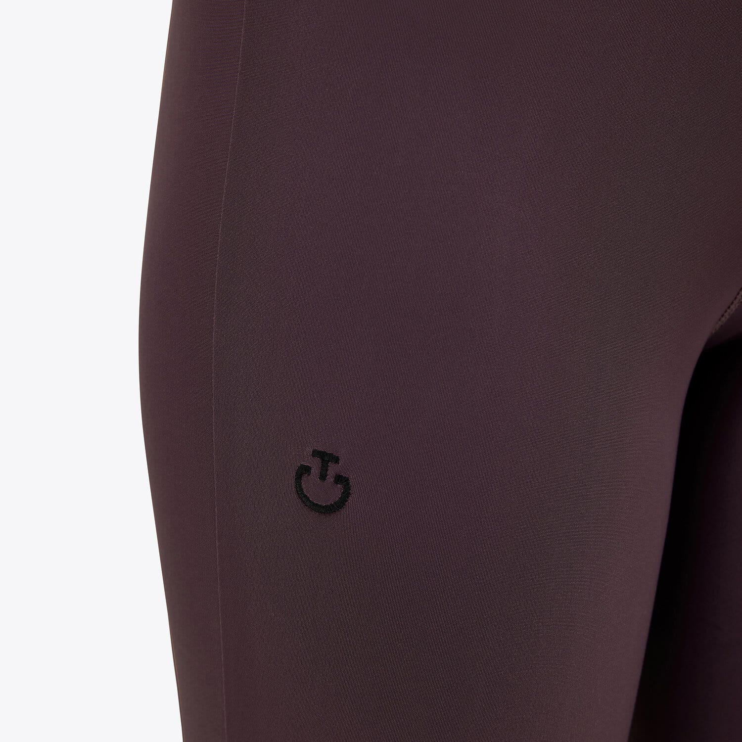 Cavalleria Toscana Girl's jersey leggings DARK PURPLE-3