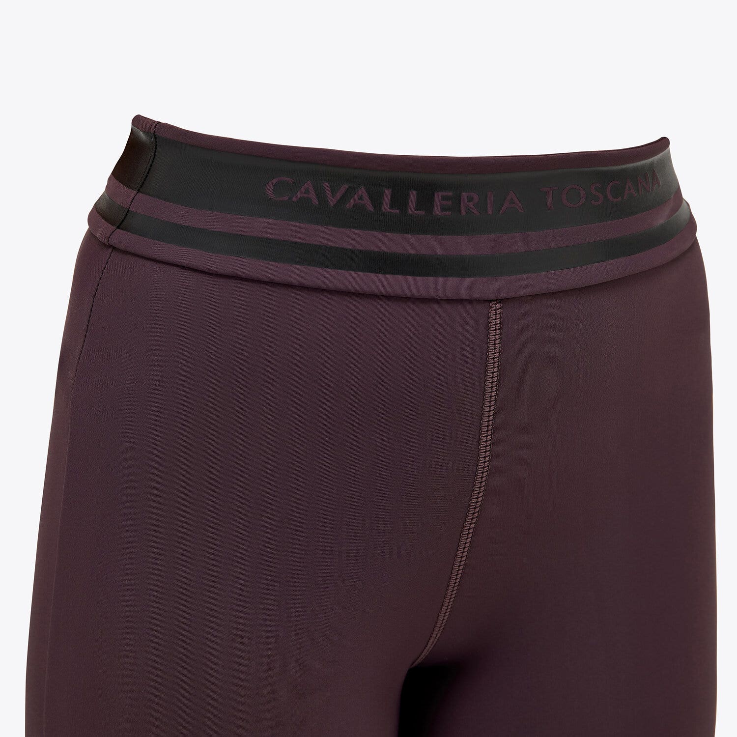 Cavalleria Toscana Girl's jersey leggings DARK PURPLE-4