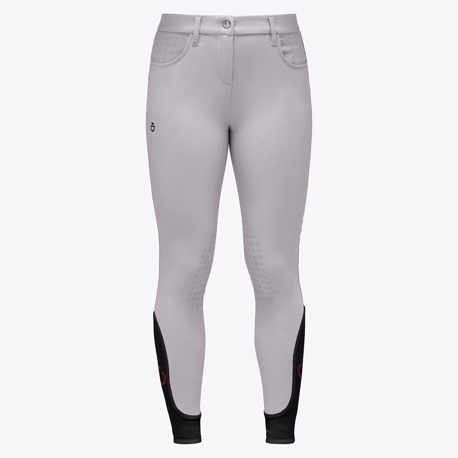 Cavalleria Toscana CT Girl Riding Breeches LIGHT GREY-1