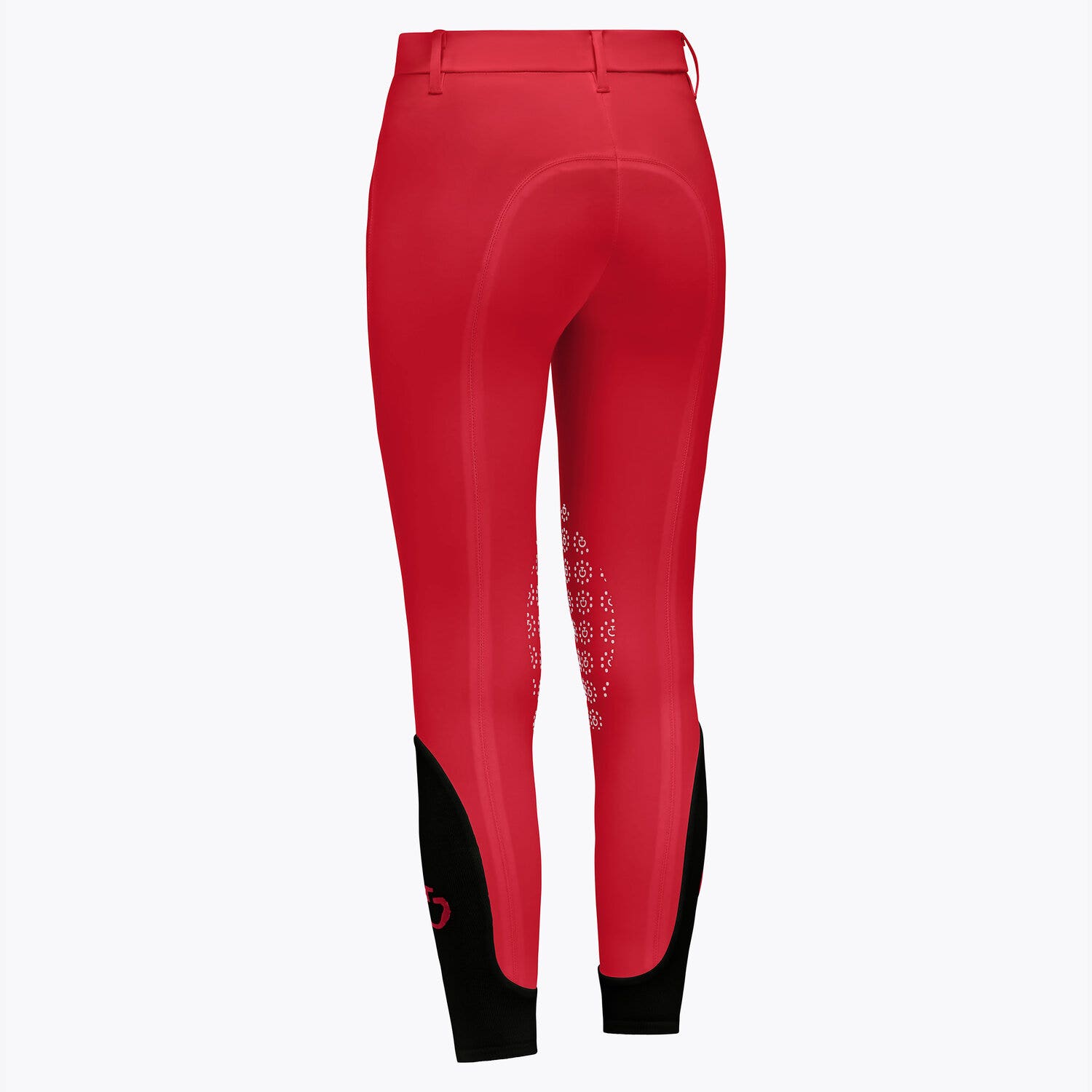 Cavalleria Toscana Girl's Grip Breeches w/ Zip Pocket RED-2
