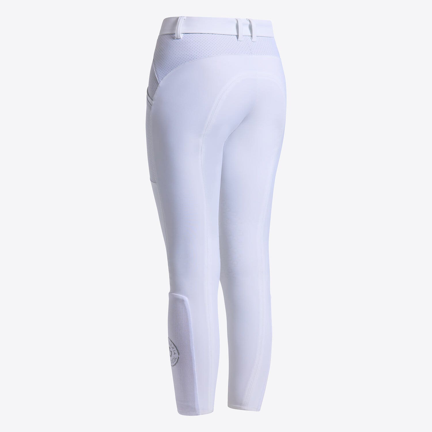 Cavalleria Toscana Girl's knee grip jumping breeches WHITE-2