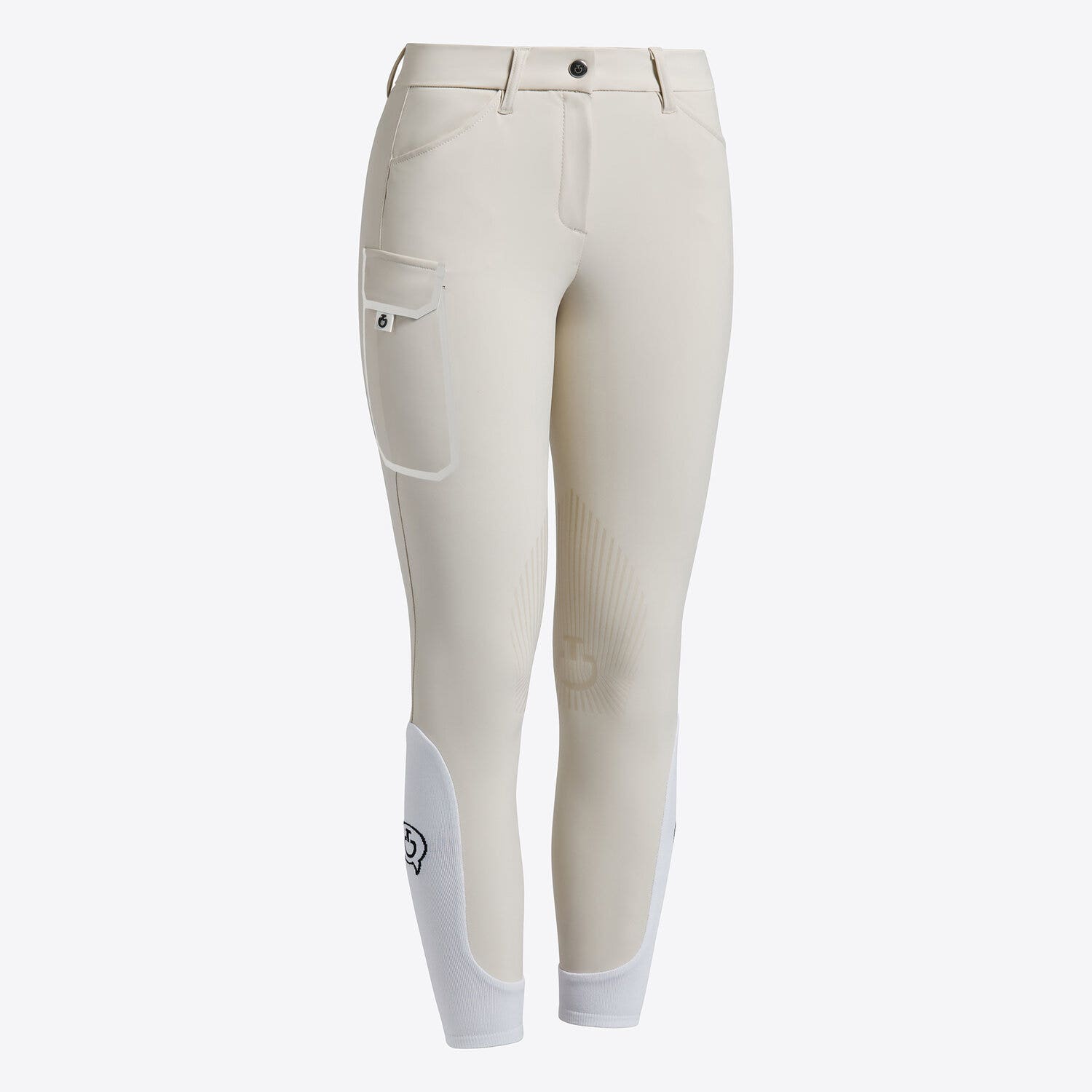 Cavalleria Toscana Cavalleria Toscana Girl's jumping knee grip cargo breeches SAND-1