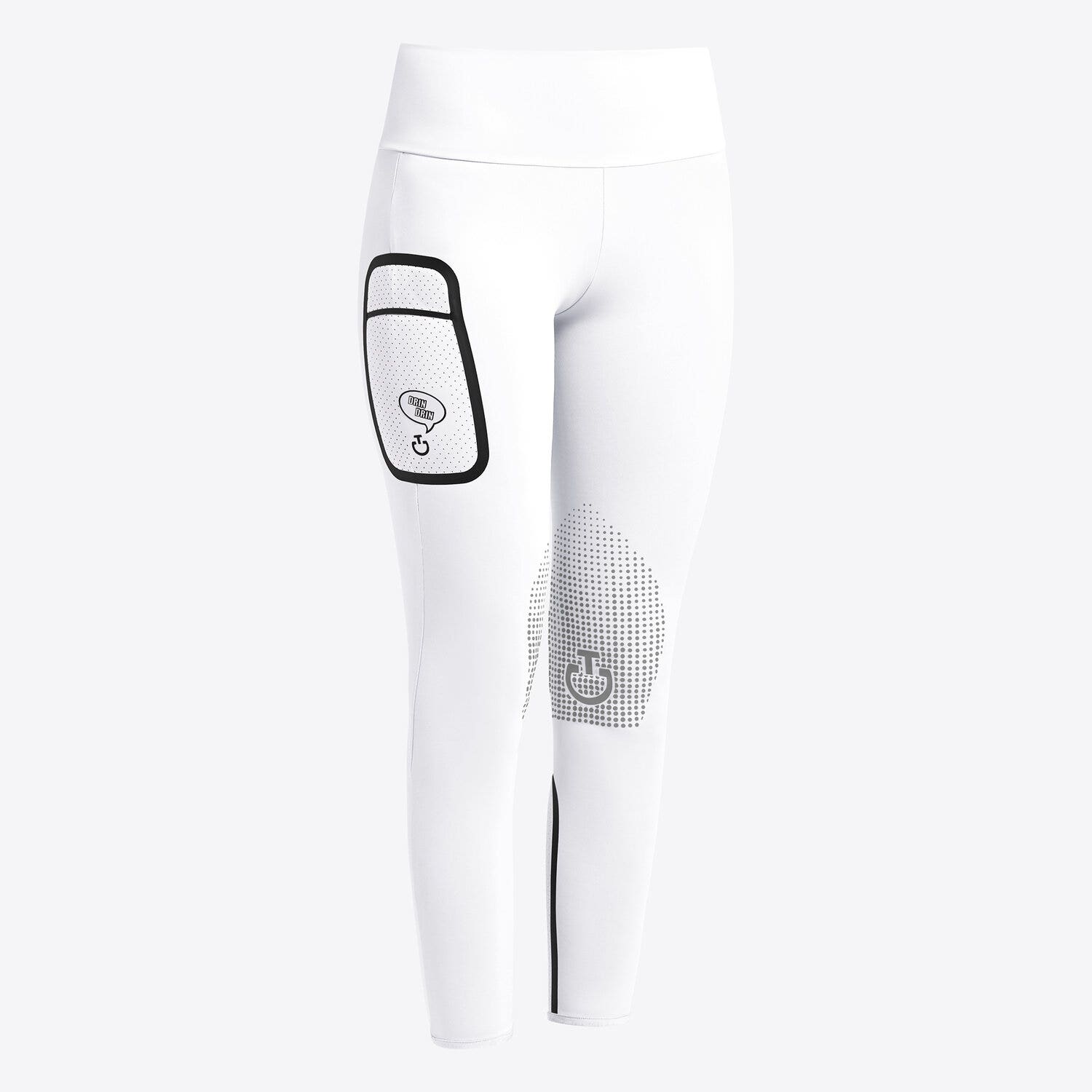 Cavalleria Toscana Cavalleria Toscana Girl's jumping knee grip leggings WHITE-1