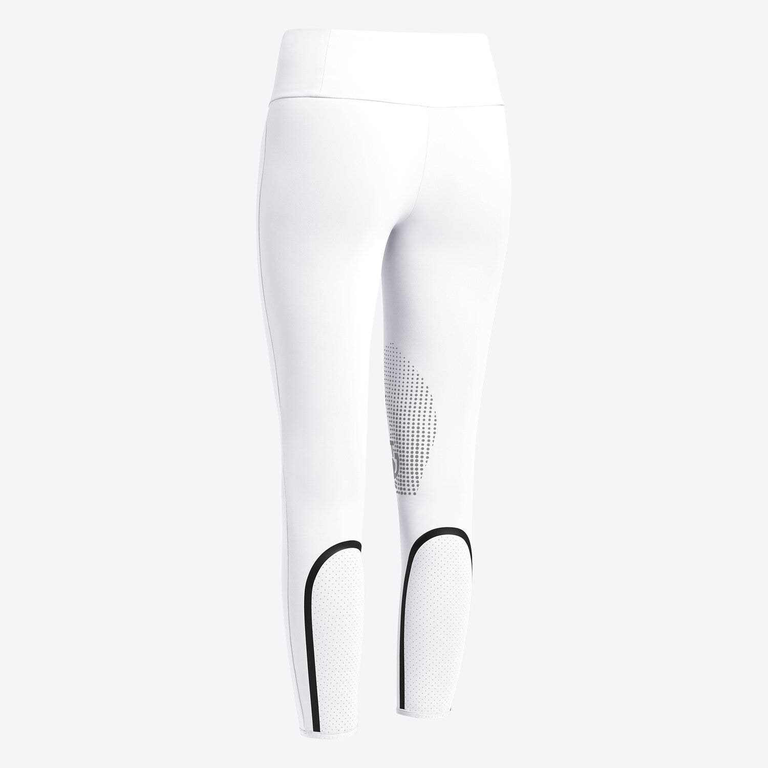 Cavalleria Toscana Cavalleria Toscana Girl's jumping knee grip leggings WHITE-2