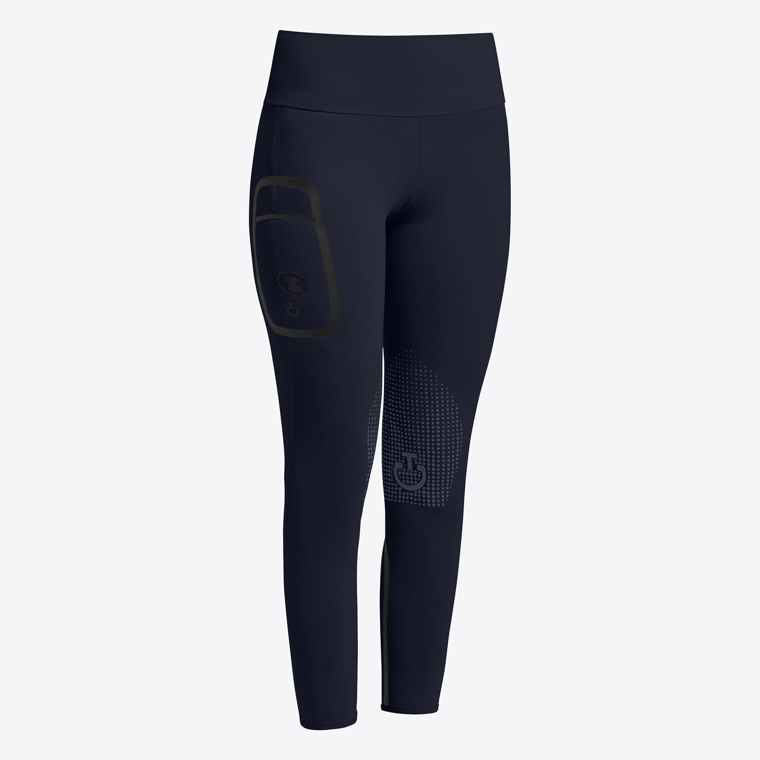 Cavalleria Toscana Cavalleria Toscana Girl's jumping knee grip leggings NAVY-1