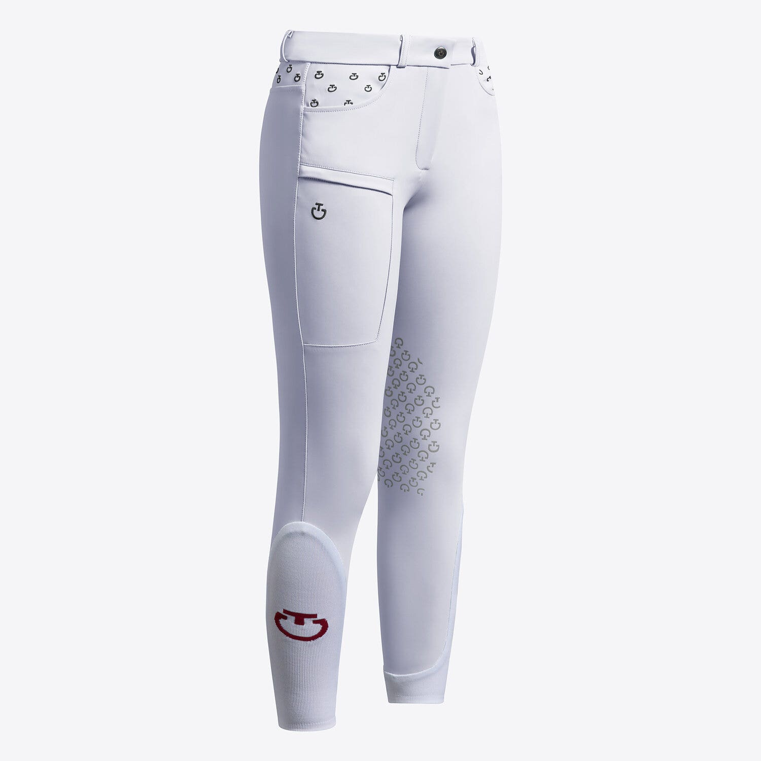 Cavalleria Toscana Cavalleria Toscana Girl's Jumping knee grip Breeches WHITE-1