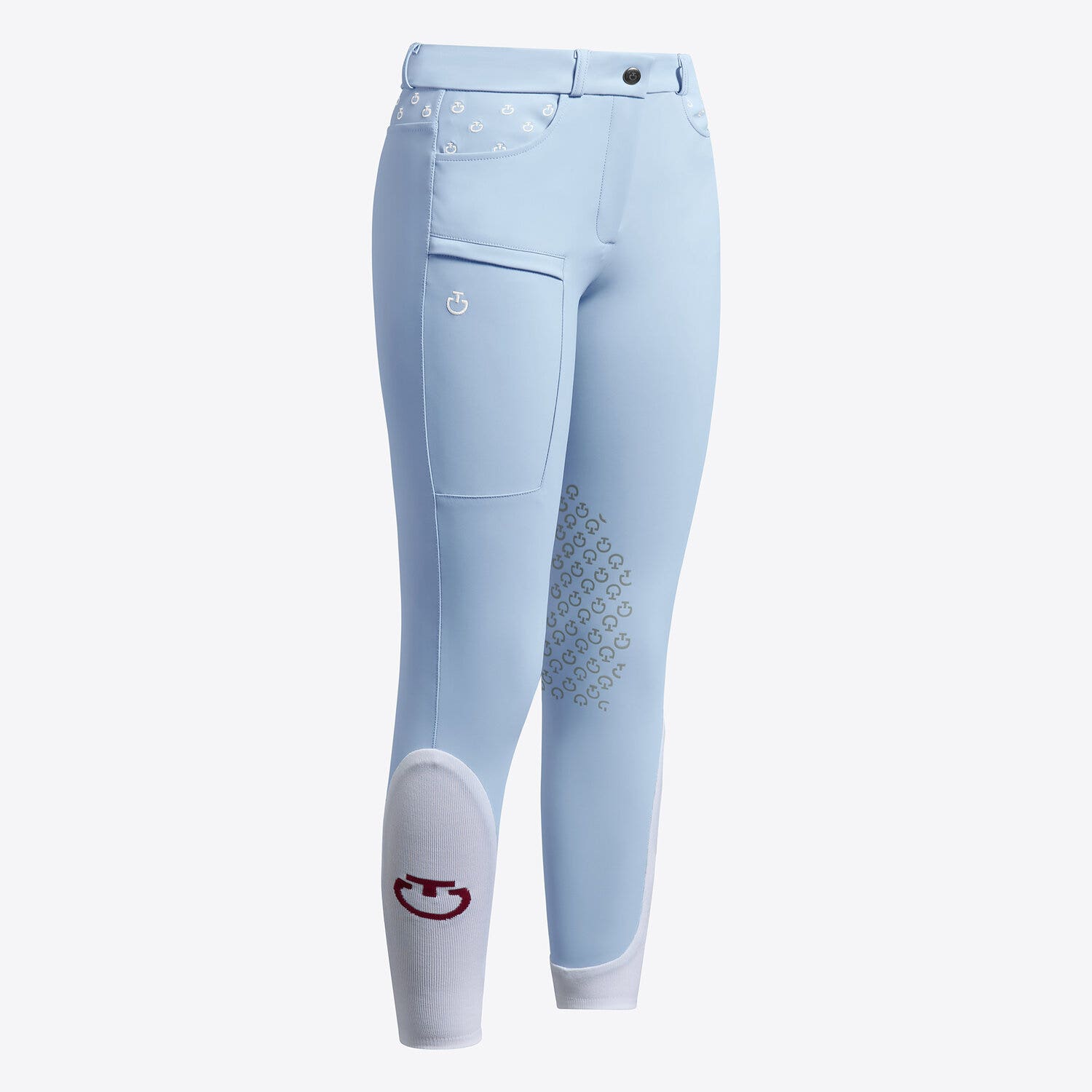 Cavalleria Toscana Cavalleria Toscana Girl's Jumping knee grip Breeches BLUE FOG-1