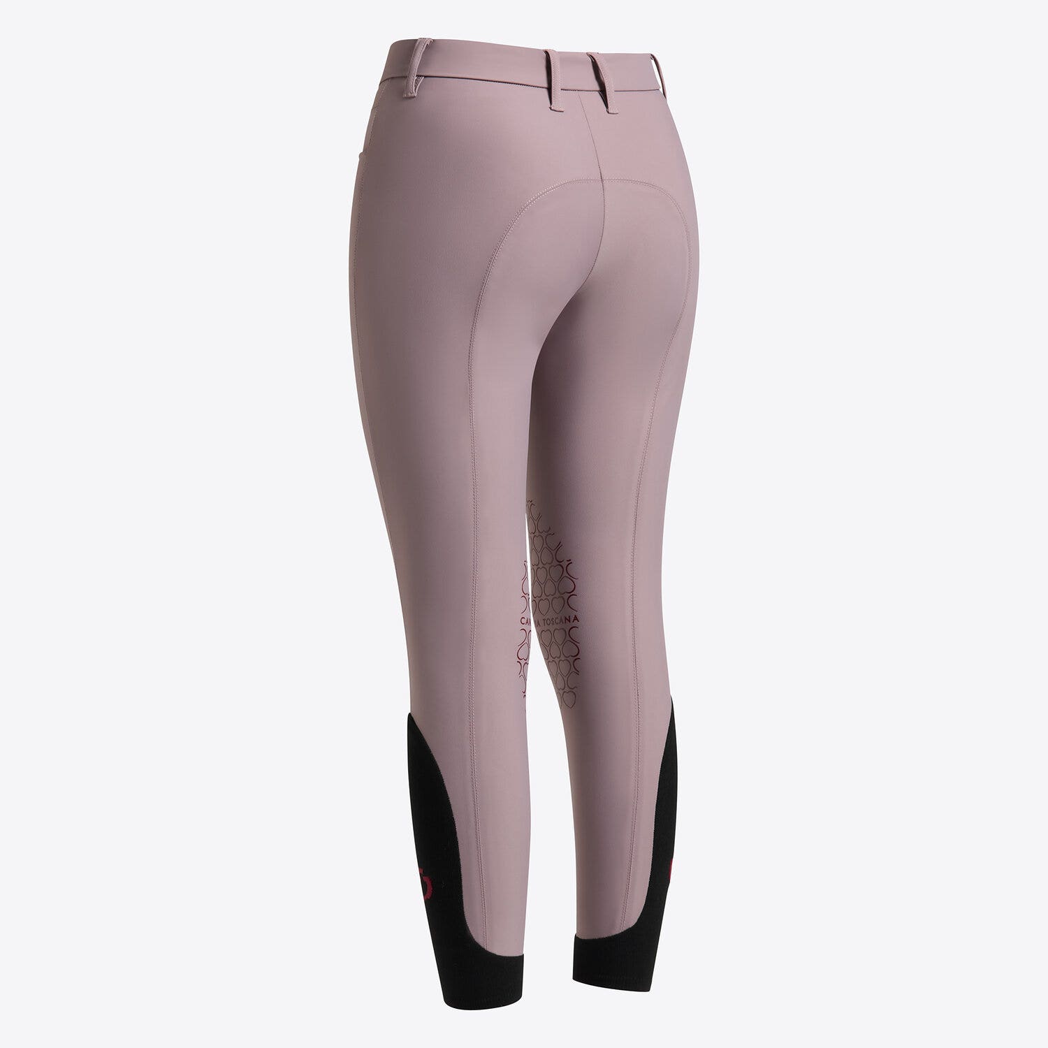 Cavalleria Toscana Cavalleria Toscana Girls’ Jumping Breeches with Knee Grip and Mini Hearts GRAPE SHAKE-2