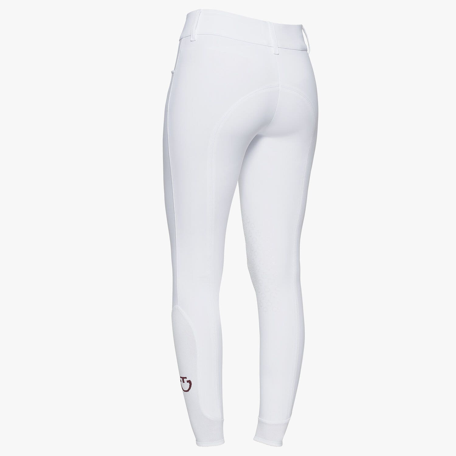 Cavalleria Toscana Women's high rise jumping breeches WHITE-3