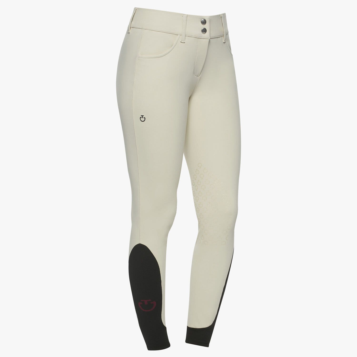 Cavalleria Toscana Women's high rise jumping breeches DIRTY WHITE-1
