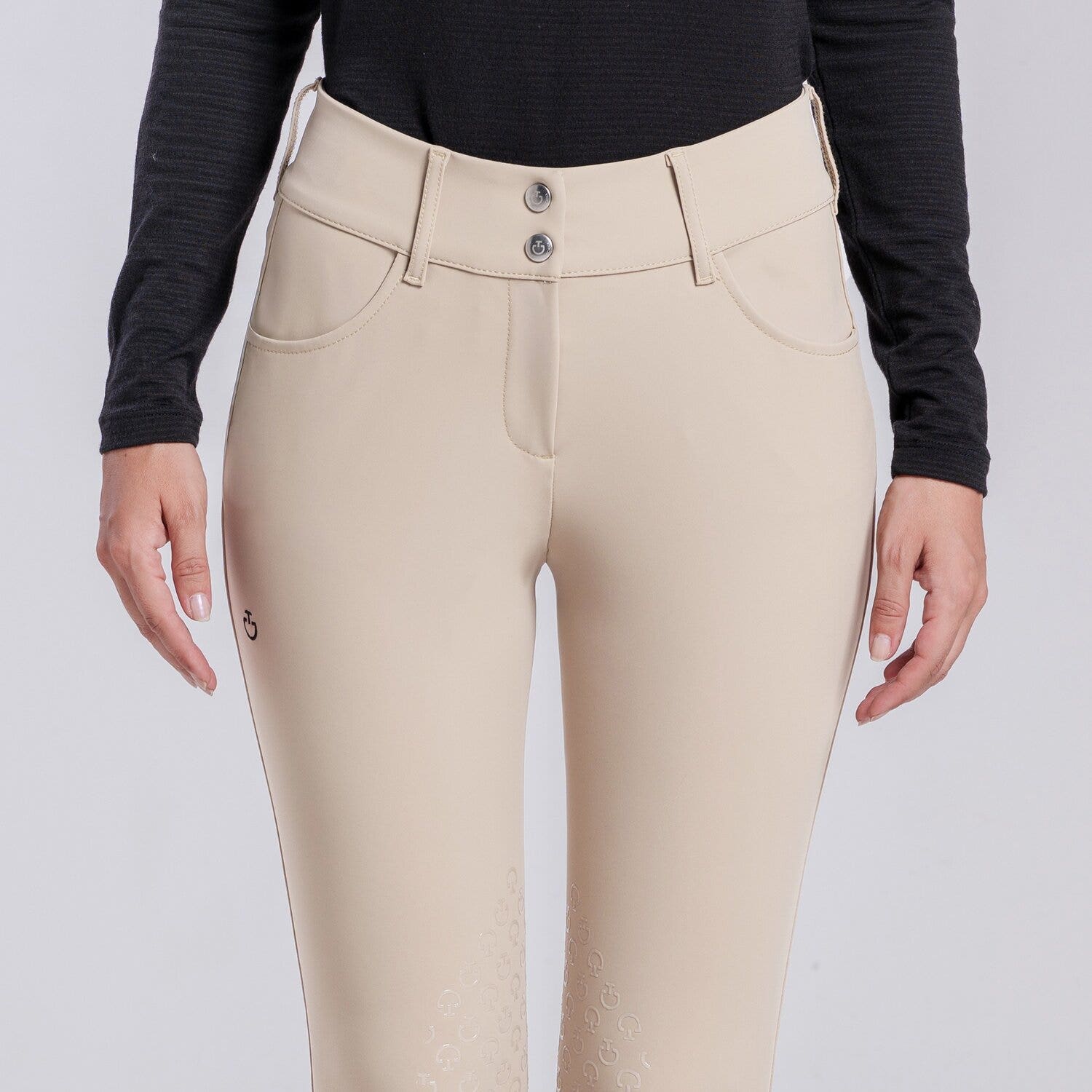 Cavalleria Toscana PANTALONI CON GRIP AL GINOCCHIO DA DONNA RAINY DAY-3