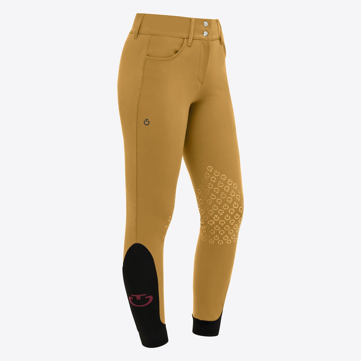 Cavalleria Toscana Cavalleria Toscana Women's knee grip jumping breeches GOLDEN OCHRE-2