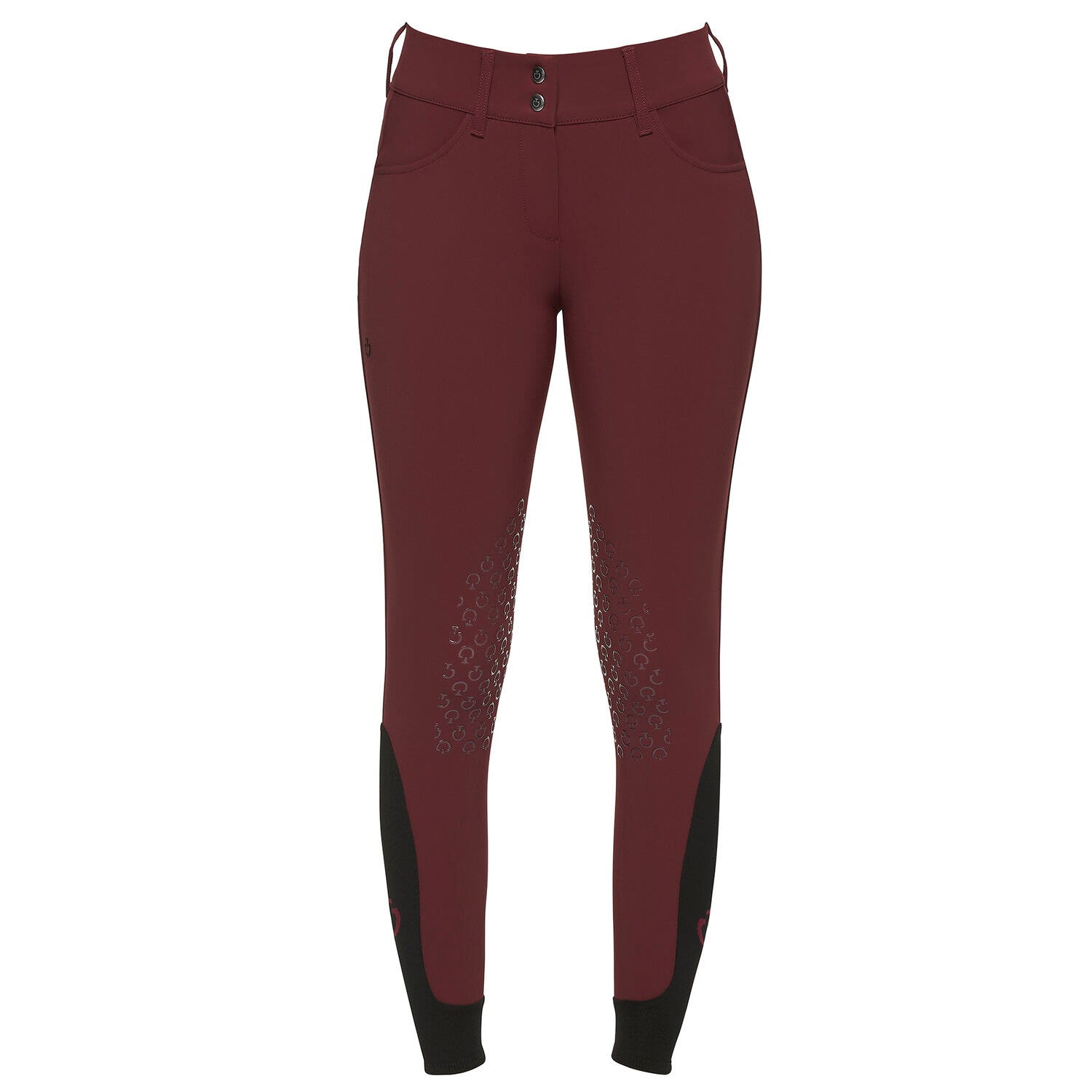 Cavalleria Toscana Women's high rise jumping breeches BORDEAUX-2