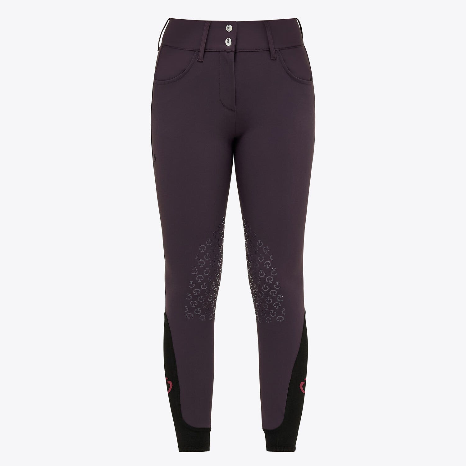 Cavalleria Toscana Women's high rise jumping breeches DARK PURPLE-1