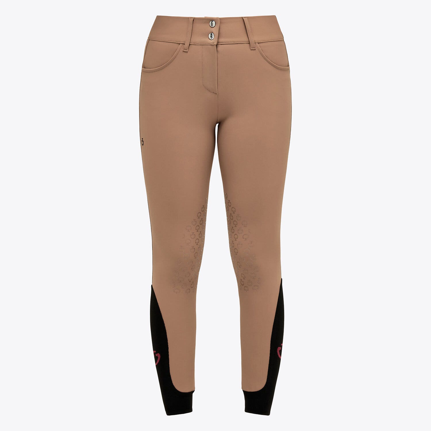 Cavalleria Toscana Women's high rise jumping breeches CACAO-1
