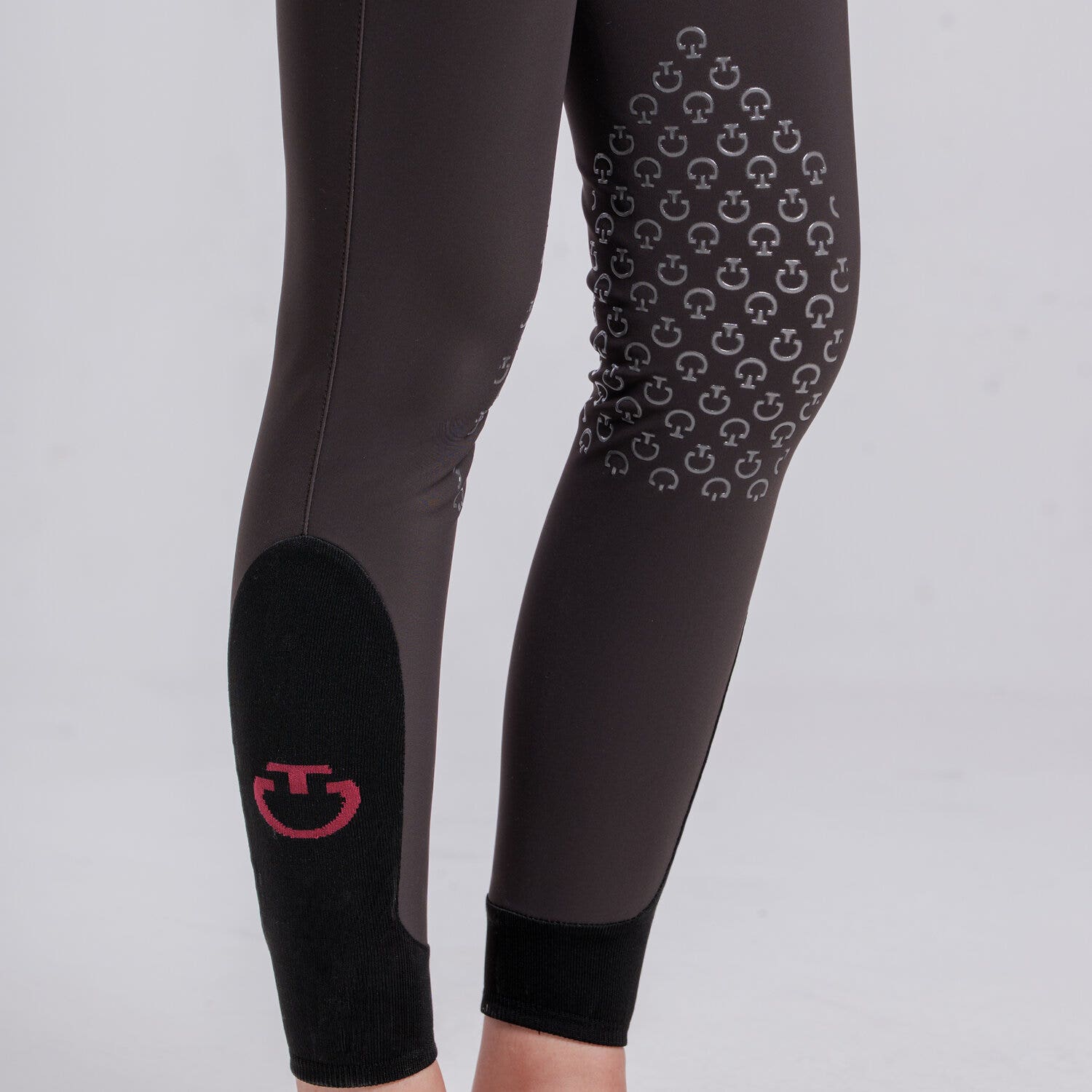 Cavalleria Toscana PANTALONI CON GRIP AL GINOCCHIO DA DONNA ESPRESSO-4