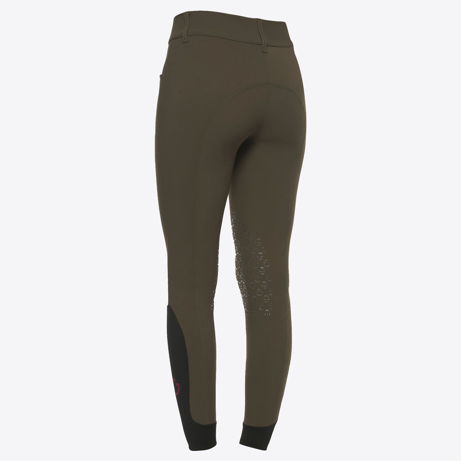 Cavalleria Toscana Women's high rise jumping breeches MILITARY GREEN-3