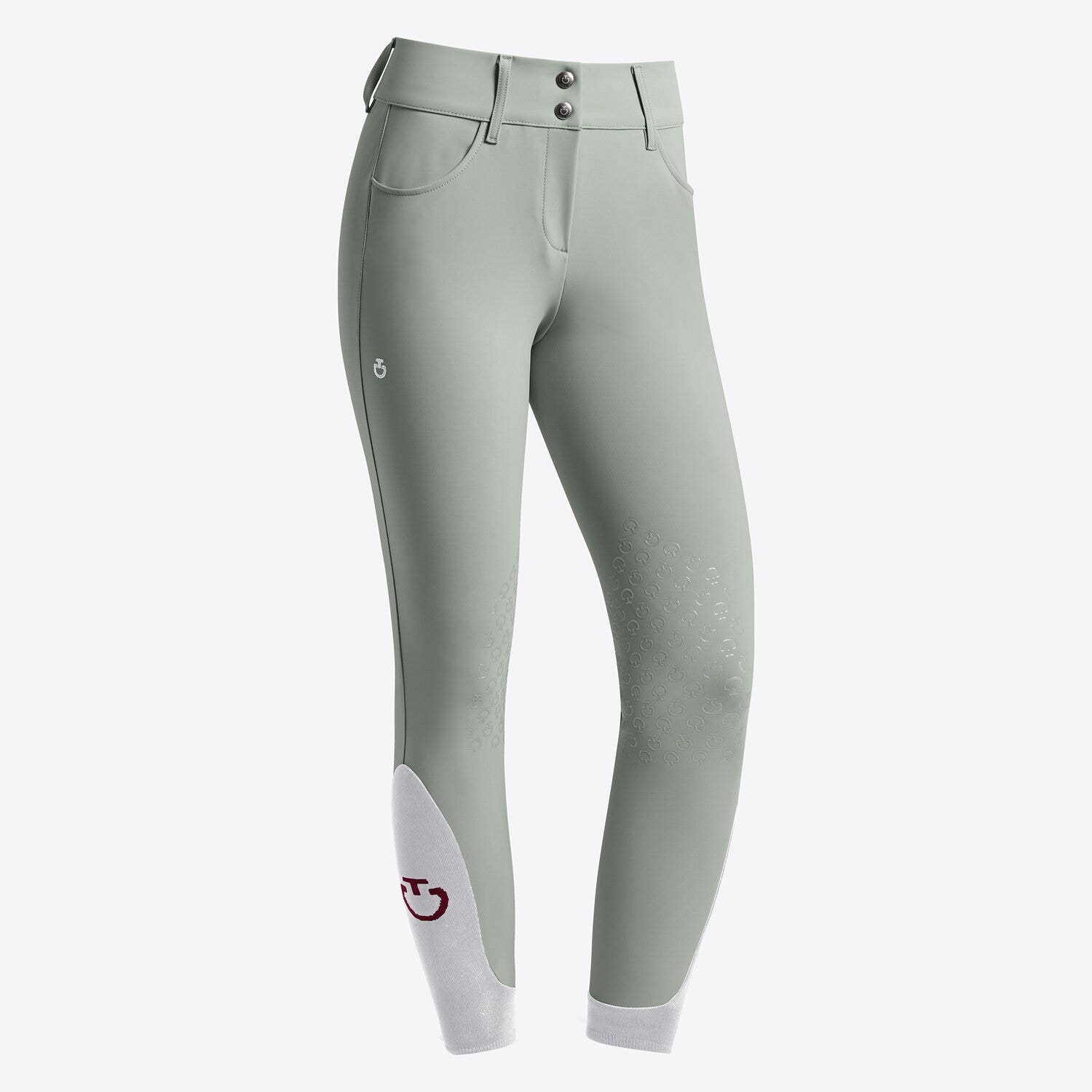 Cavalleria Toscana Women's high rise jumping breeches LIGHT GREEN-1