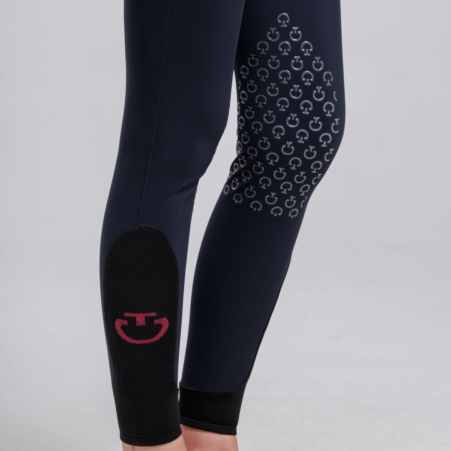 Cavalleria Toscana Women’s knee grip breeches NAVY-4