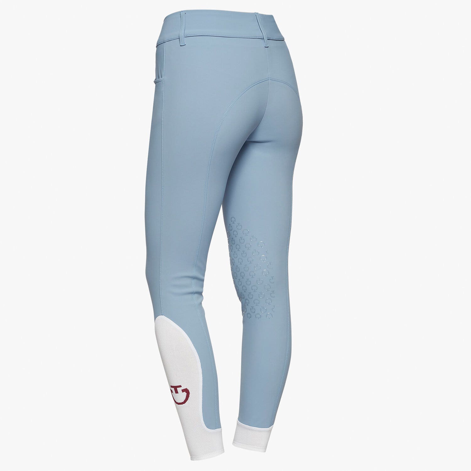 Cavalleria Toscana Women's high rise jumping breeches Light blue-3