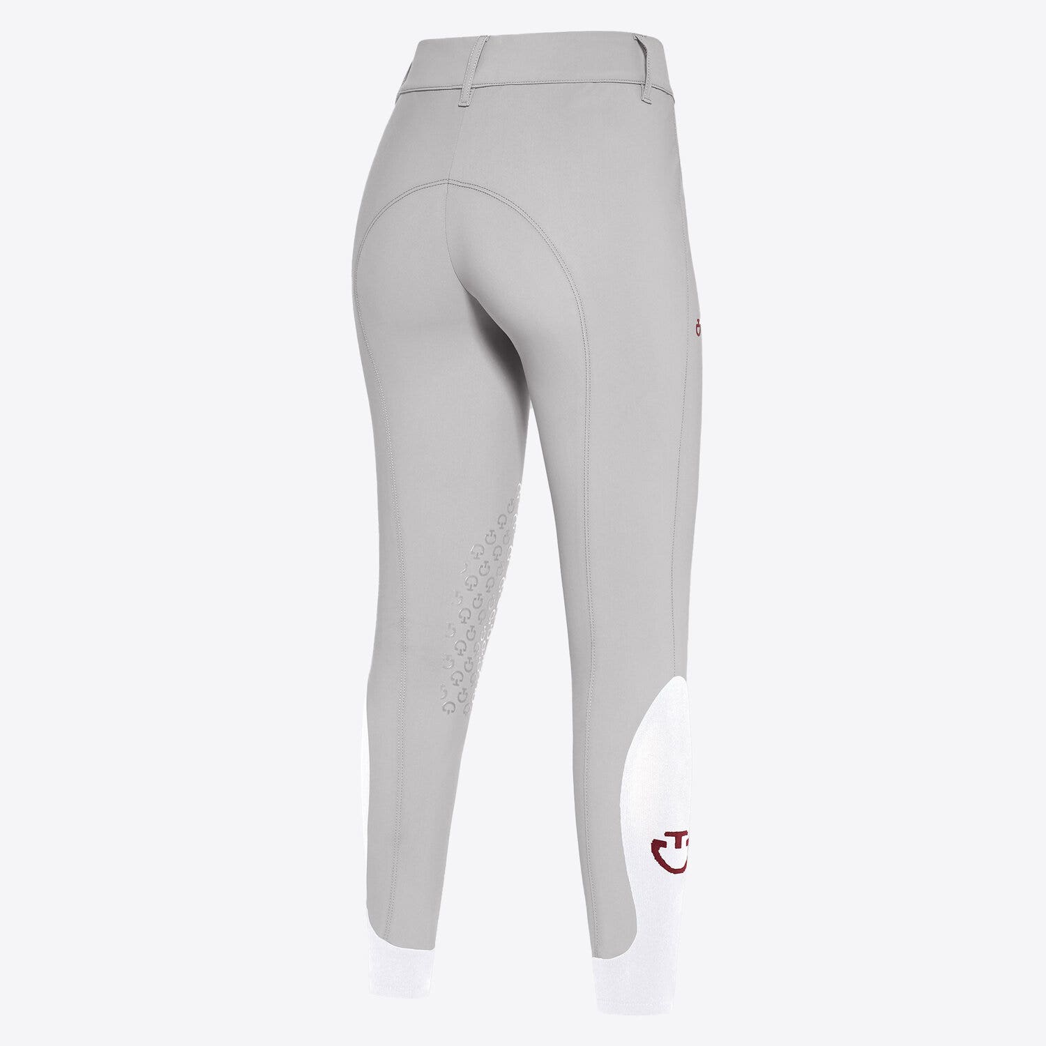 Cavalleria Toscana Women's knee grip breeches LIGHT GREY-2