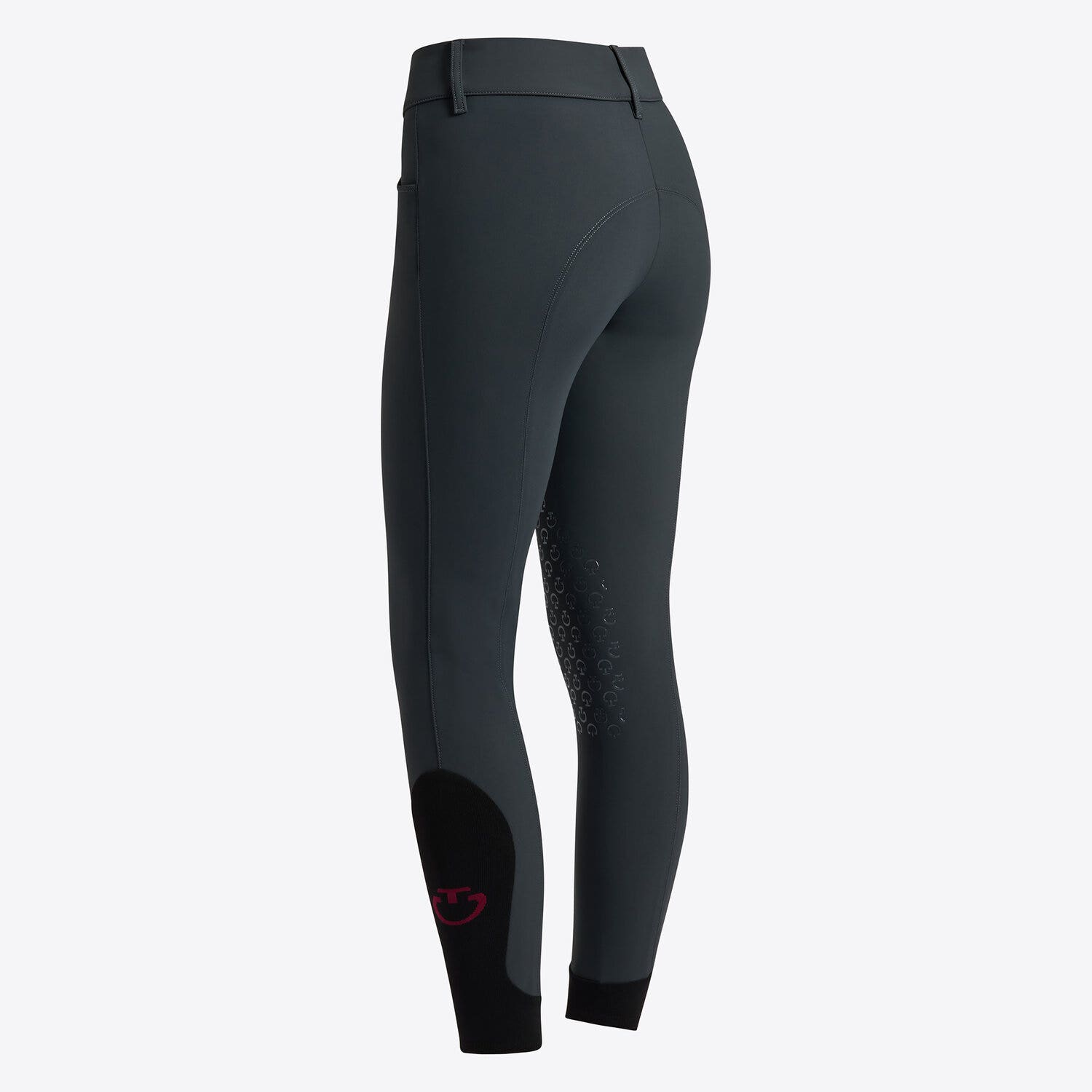 Cavalleria Toscana Women's high rise jumping breeches CHARCOAL GREY-2