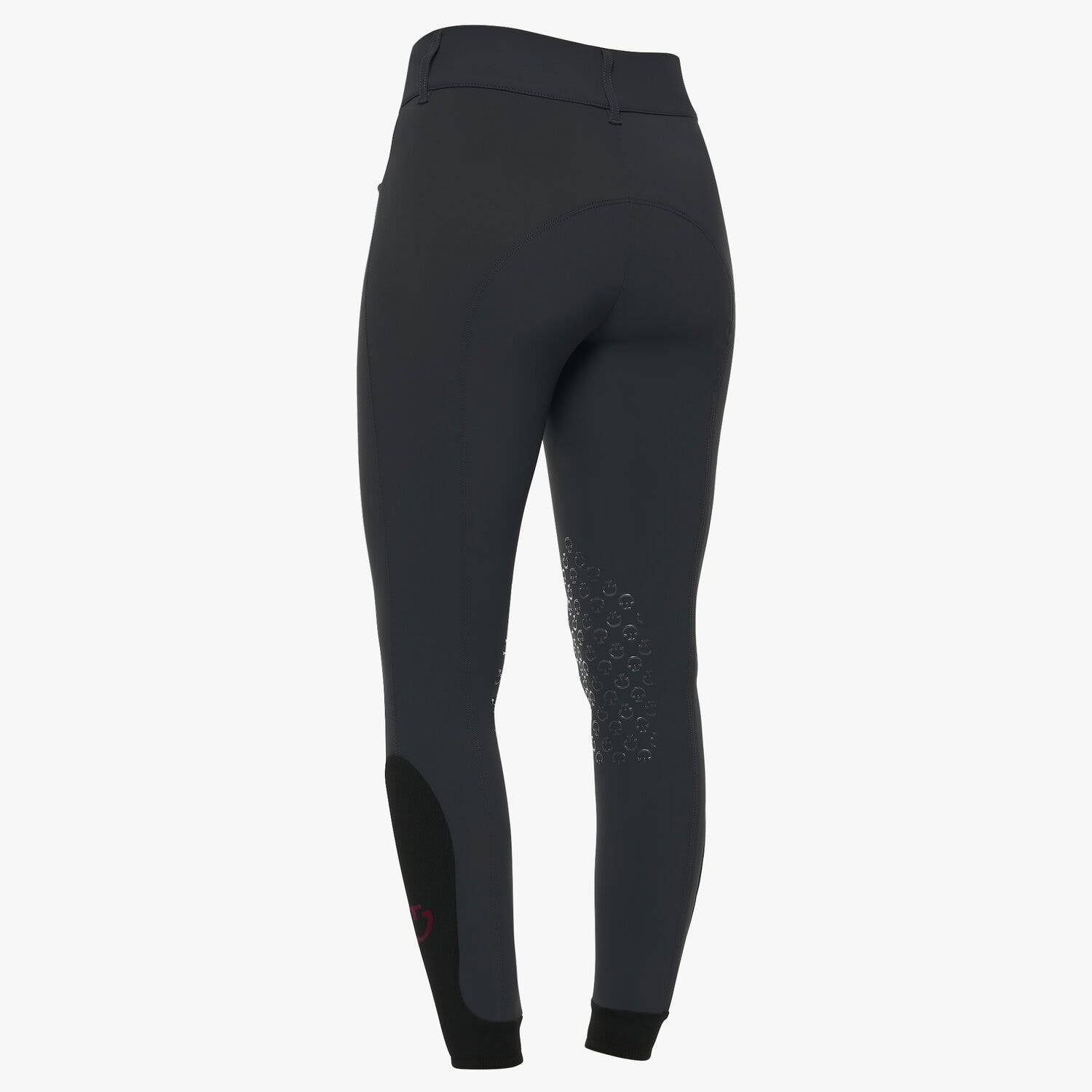 Cavalleria Toscana Women's high rise jumping breeches CHARCOAL GREY-3